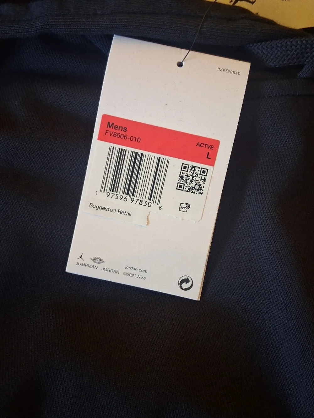 Jordan Black Hoodie with White Jumpman Logo